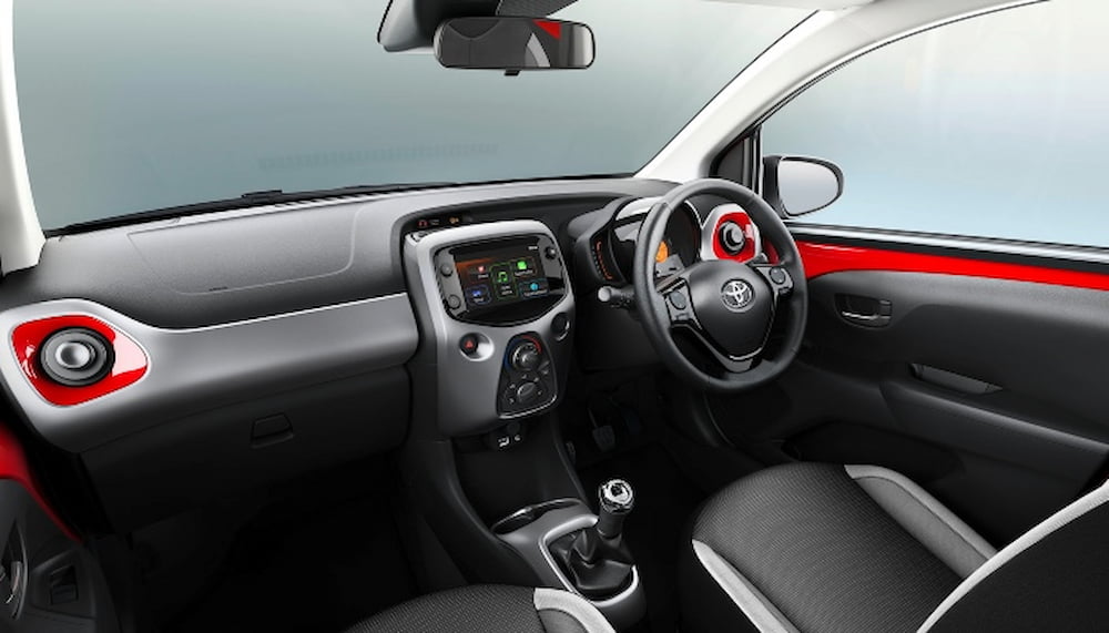 inside a Toyota Aygo