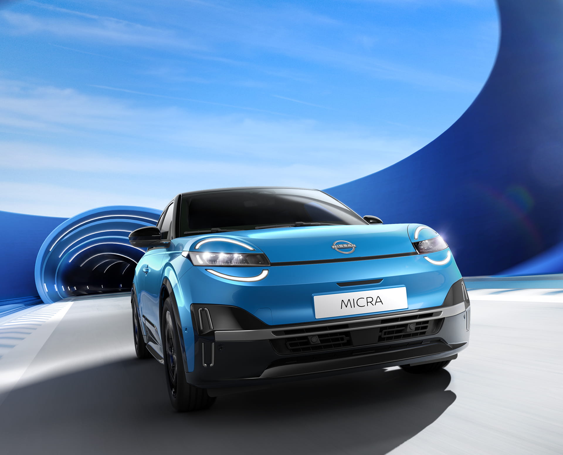 Nissan MICRA futuristic driving
