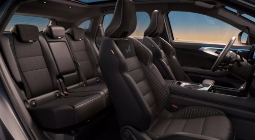 Interior shot of the Renault Austral, showing both front and rear seating.