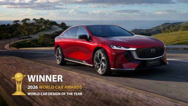 Mazda6e winner of the 2026 world car awards