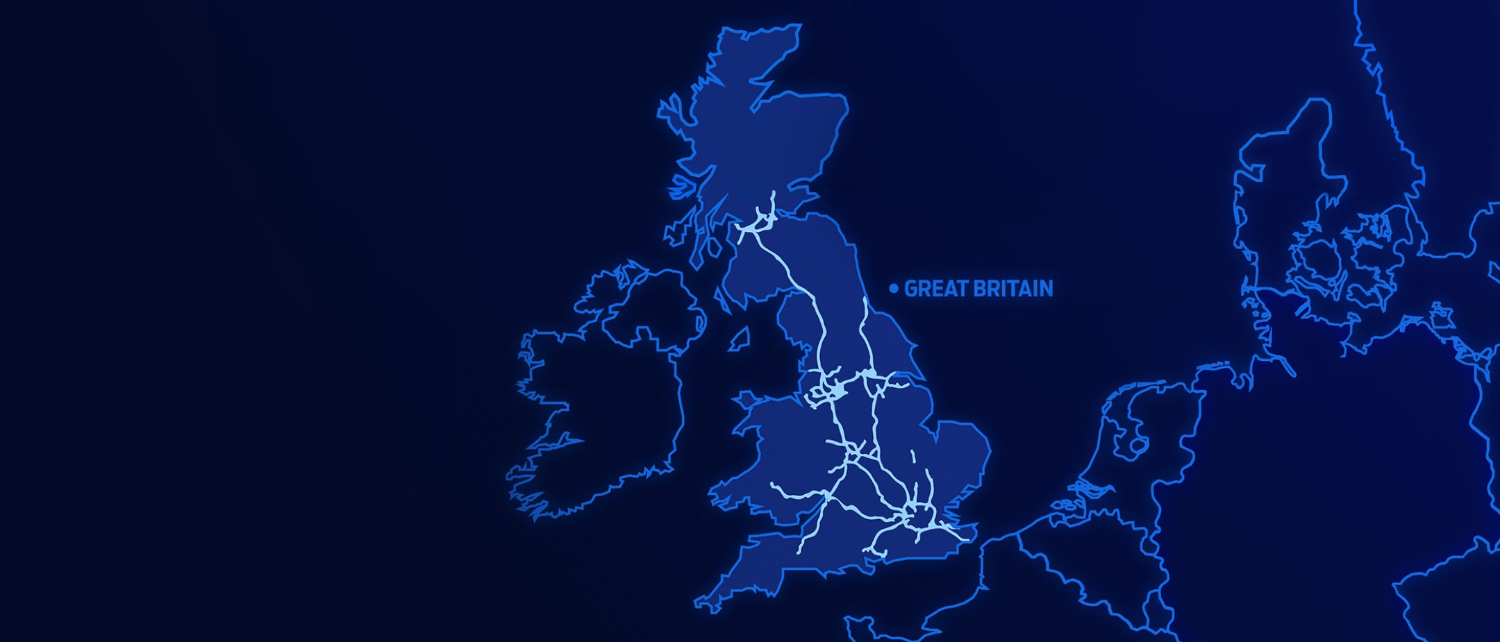 Ford BlueCruise Map of Great Britain