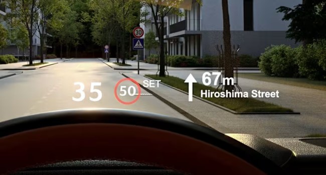 Head-up (HUD) Display on Mazda 6e