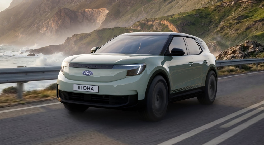 New Ford Explorer Collection for sale in Cactus Grey with exterior decals