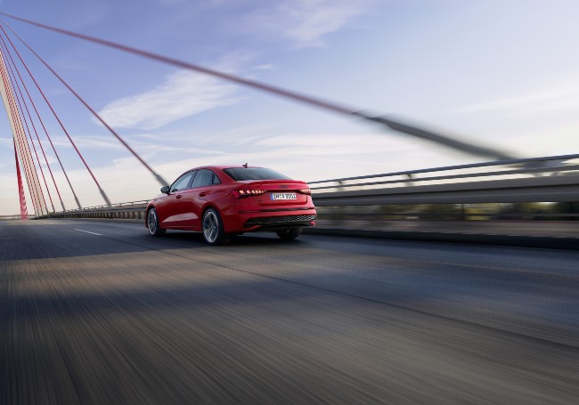 Used Audi A3 Driving Down Road