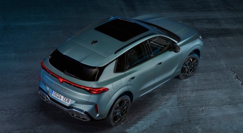 An aerial view of a CUPRA Terramar; Used CUPRA Terramar models
