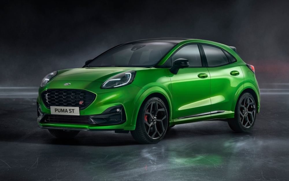 Green Ford Puma ST on the Motability Scheme