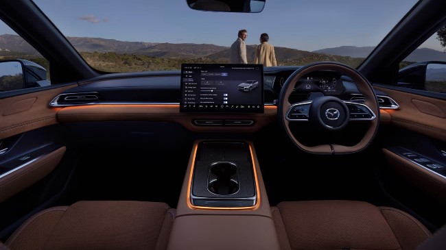 New Mazda car premium interior