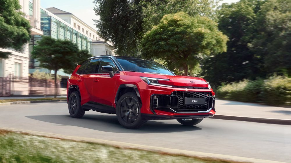 Red New RAV4 available at Stoneacre