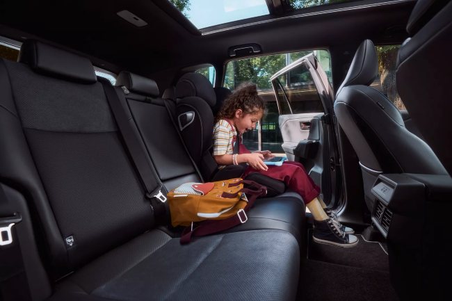 New Toyota RAV4 For Sale with child in ISOFIX seatbelts