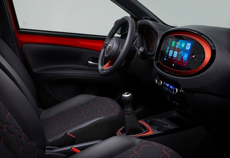 Interior of a Used Toyota Aygo X For Sale at Stoneacre