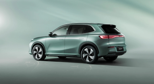 The side view of the new Geely EX5; New Geely EX5 safety