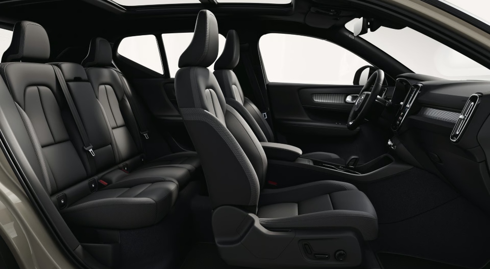 The sophisticated interior seating in the new Volvo EX40; New Volvo EX40 interior