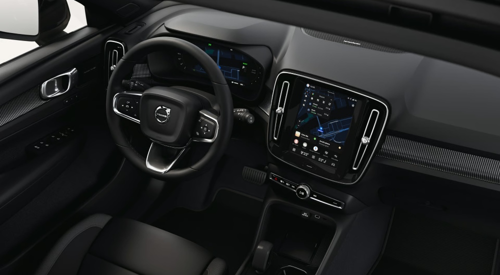 The new Volvo EX40 drivers dashboard; New electric Volvo EX40