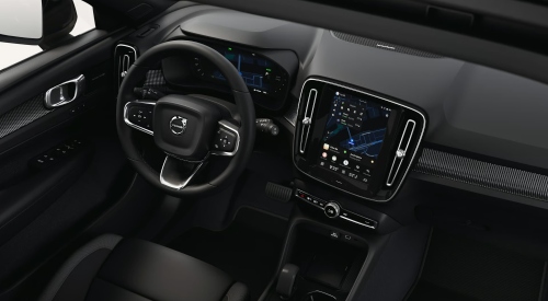 The new Volvo EX40 drivers dashboard; New electric Volvo EX40