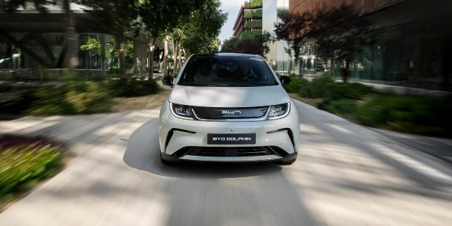 New BYD Dolphin from the front