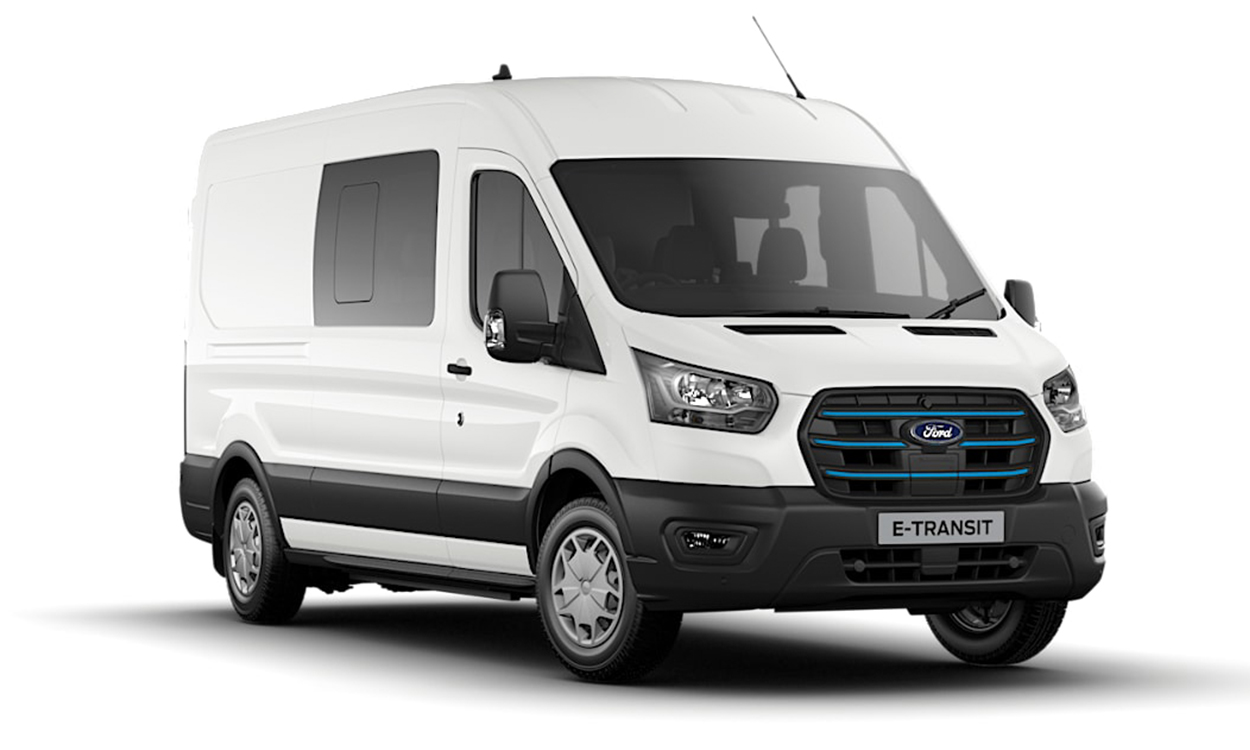 Ford E-Transit Double Cab 135kW 68kWh H2 Trend Double Cab Van Auto [Nav] Image 1