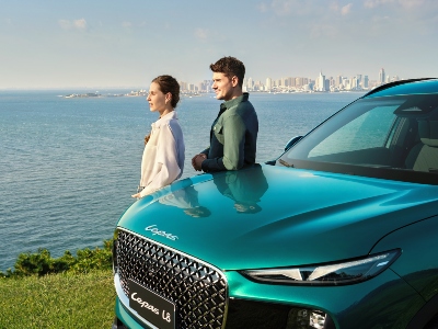 Two people stood looking out to sea, leaning on a LEPAS L8; New LEPAS deals