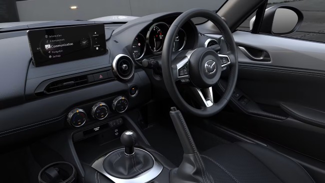 Interior of the new Mazda MX-5