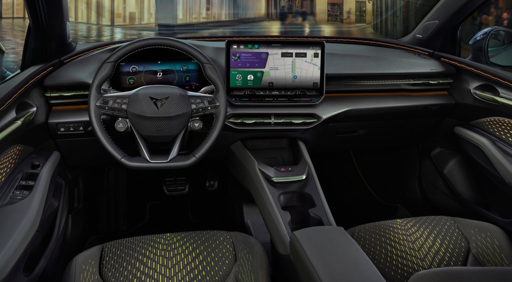 CUPRA Raval dashboard with infinitive technology; New CUPRA Raval technology