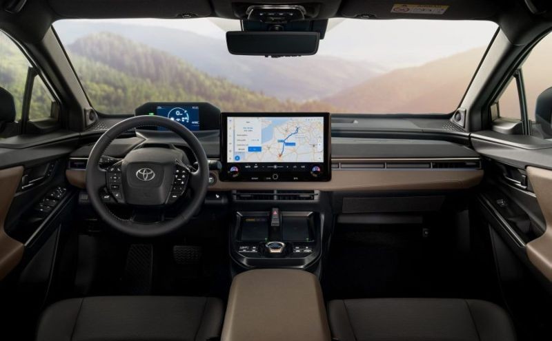 Dashboard of new Toyota bZ4X Tourer