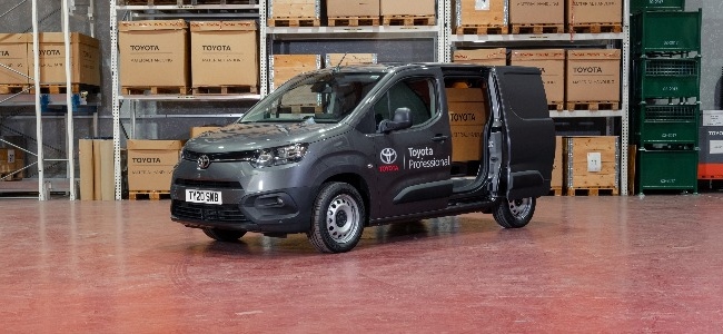 Used Toyota Proace City on worksite