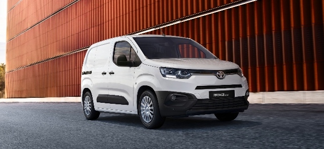 Used Toyota Proace City on worksite