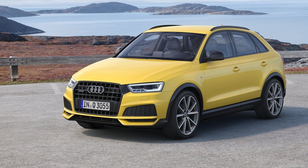 yellow Used Audi Q3 by the beach
