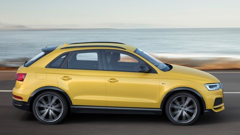 yellow Used Audi Q3 from the side