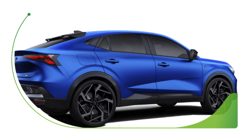 Side angle of a blue car; balloon payment explained