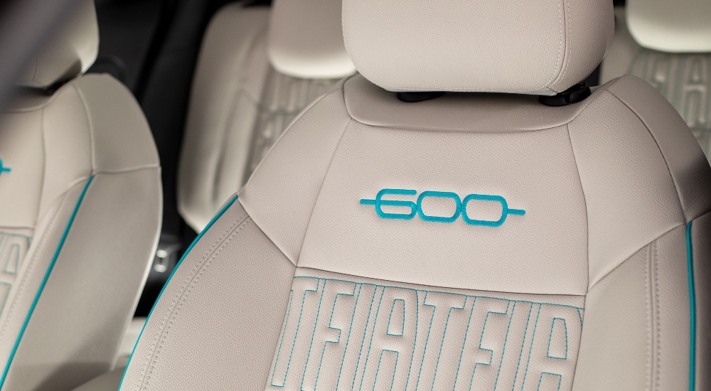 Fiat 600 Hybrid styled seating; New Fiat 600 Hybrid Interior
