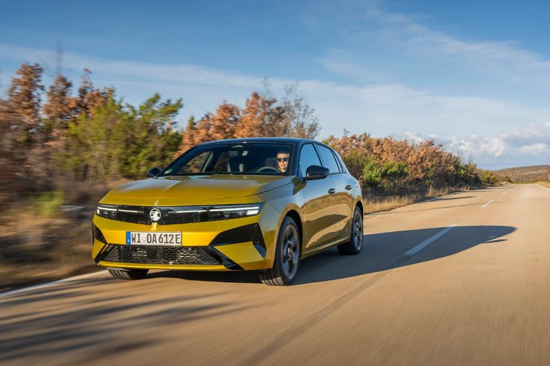 Vauxhall Astra Plug-in Hybrid driving down road