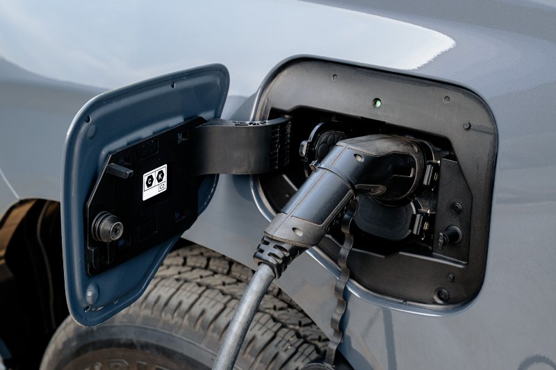 The New Toyota Hilux Electric charging port