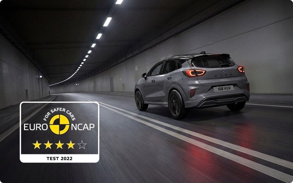New Ford Puma Driving in a Tunnel