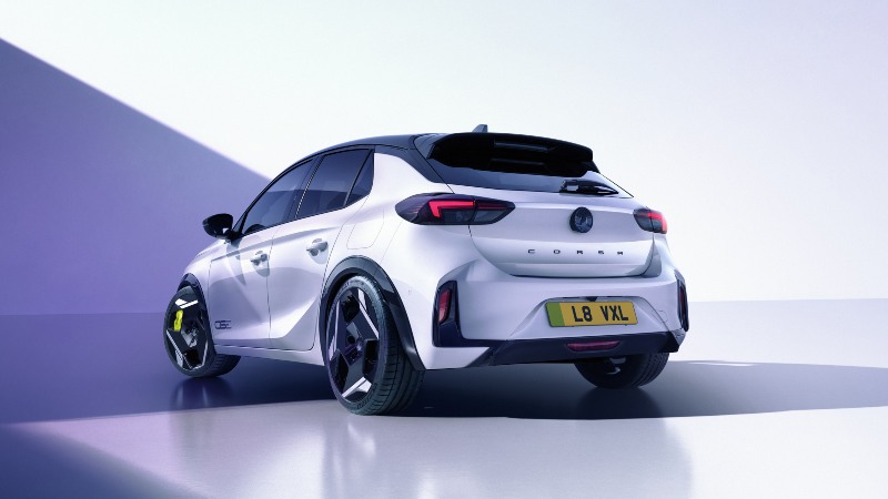 rear view of the new Vauxhall Corsa GSE
