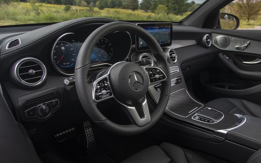 Interior of a Mercedes-Benz GLC with Infotainment Display