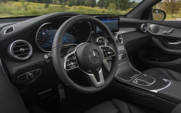Interior of a Mercedes-Benz GLC with Infotainment Display