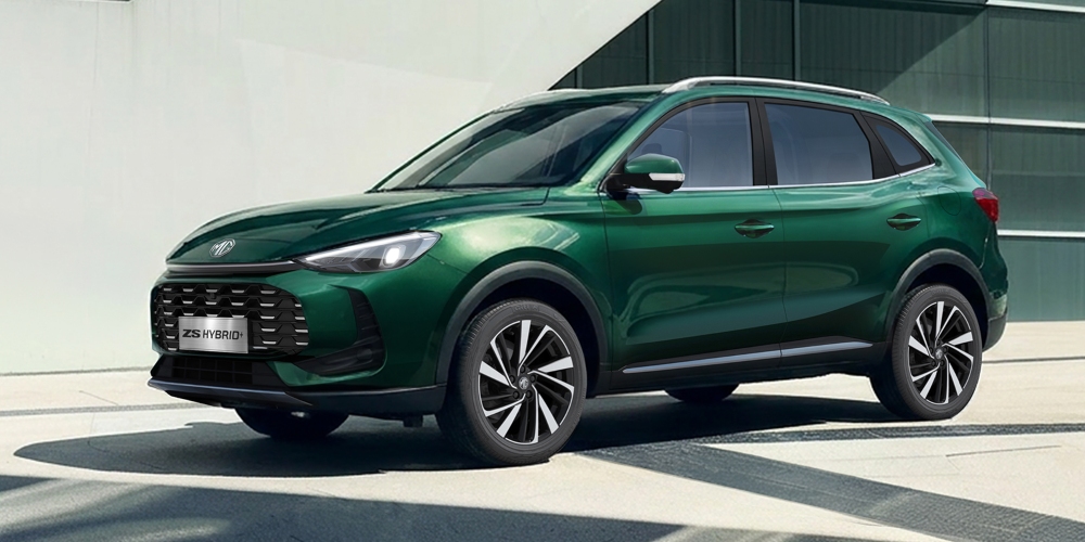 MG ZS Hybrid+ in Emerald Green