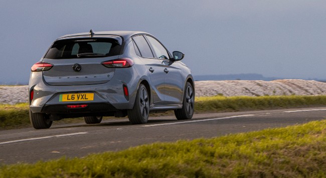 New Vauxhall Corsa Electric from behind