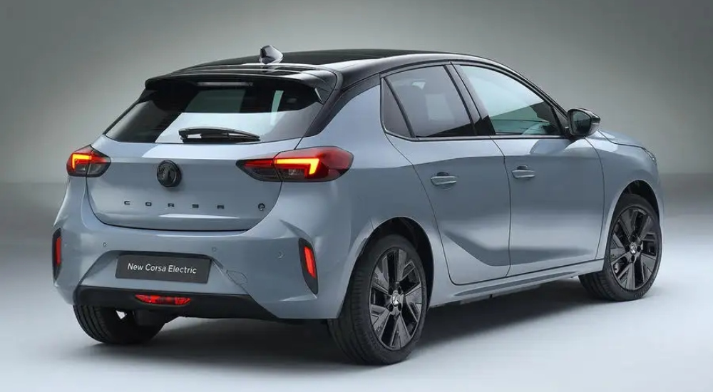 New Vauxhall Corsa Electric rear and Side View
