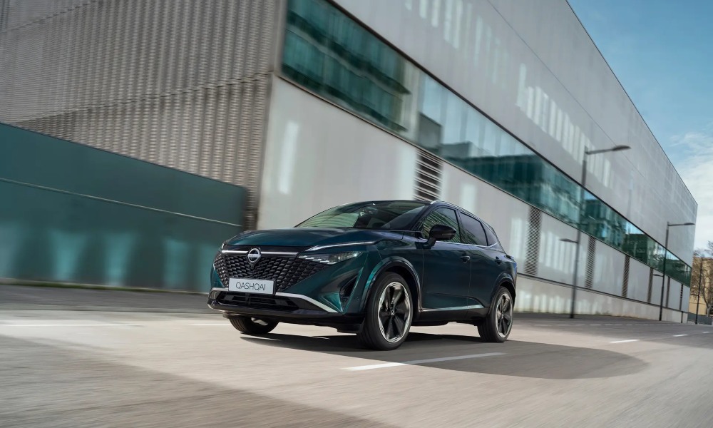 The New Nissan Qashqai for Sale driving down the road