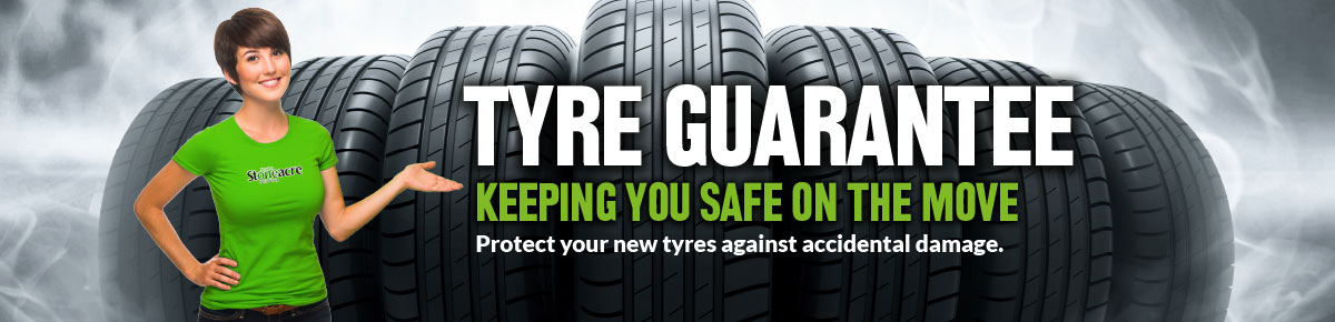 Tyre guarantee banner