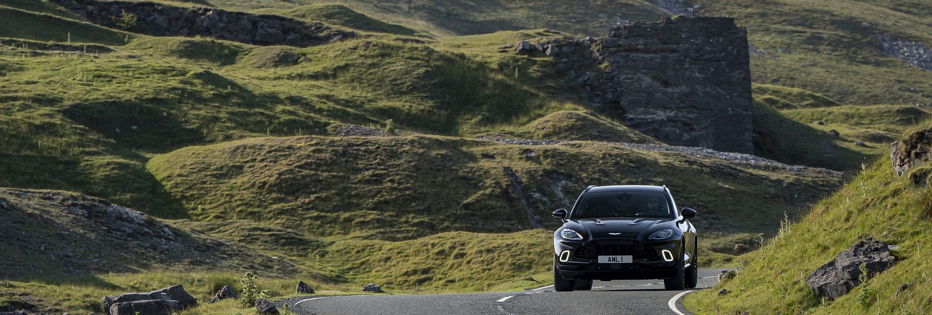 New Aston Martin DBX on the road