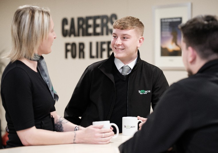 Stoneacre Academy; staff talking