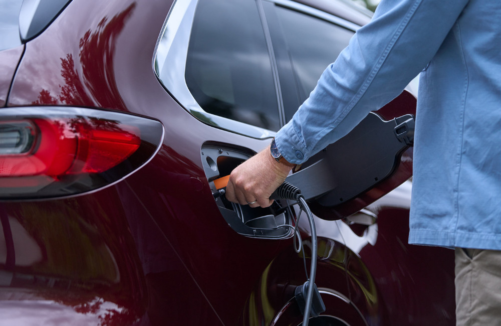 New Mazda CX-80 PHEV charging