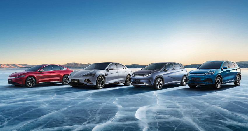 BYD new car range
