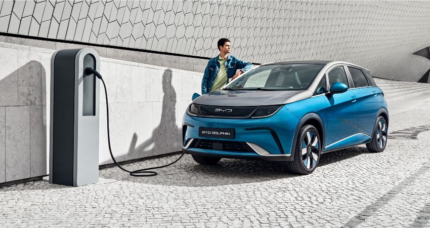 New BYD Dolphin charging