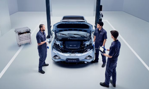 Book BYD service; BYD tecnicians