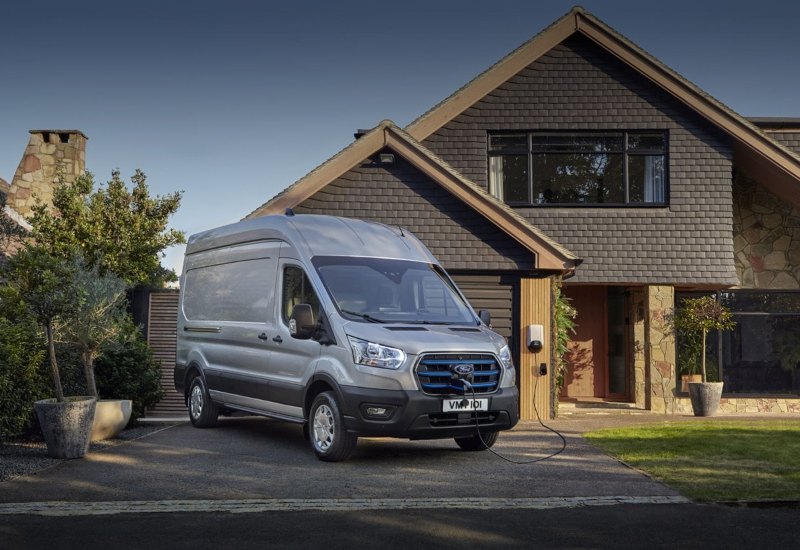 Electric Van from Ford - Charging at Home