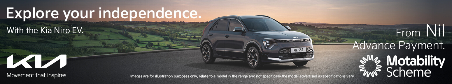 Kia Niro EV Motab banner