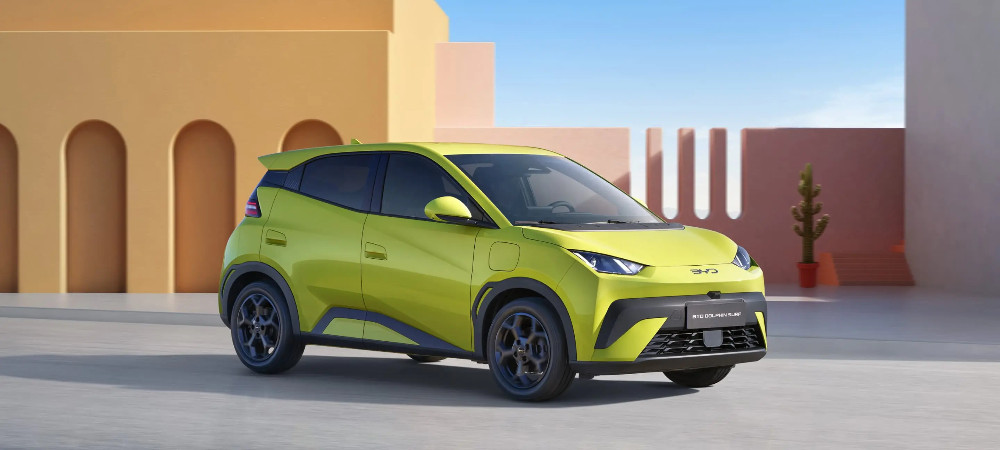 New BYD Dolphin Surf in Lime Green